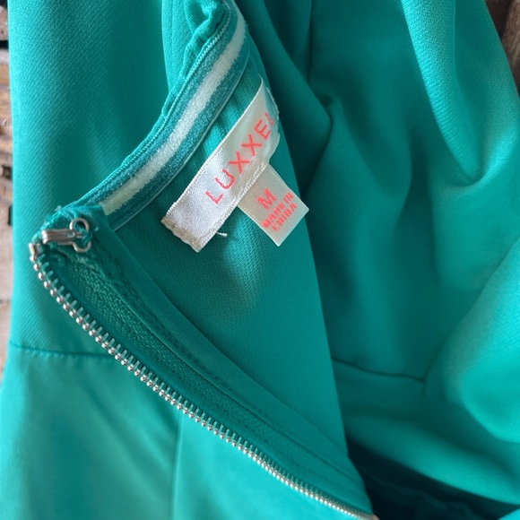 Luxxel Vibrant Emerald Strapless Outfit - Picture 3 of 4